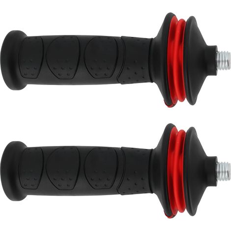 Lot de 2 poignées latérales M10 absorbant les chocs - Longueur 167 mm - Convient pour meuleuse d'angle M10 (1/5)