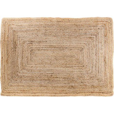 Lisa Design – Tapis en jute rectangulaire 180x240 cm – Tissé naturel – Style contemporain pour intérieur – Anti-tâches non (1/5)