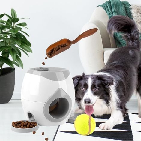 Mangeoire automatique pour animal de compagnie, balle de Tennis, jouets d'entraînement pour chiens, Machine à lancer interactive (1/4)