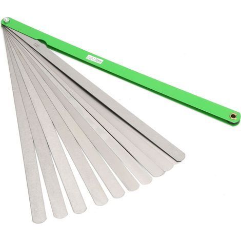 Jauge d'épaisseur 300mm 17 lames Métrique 0.02-1mm Epaisseur Acier Inoxydable Outil de Mesure (1/4)