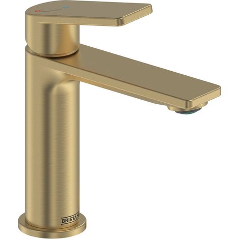 Bristan Frammento ES BAS BB Brushed Brass Eco Start Mono Basin Mixer Tap + Waste (1/5)