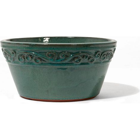Lincoln Ocean Green glas.40cm Steingut glasiert