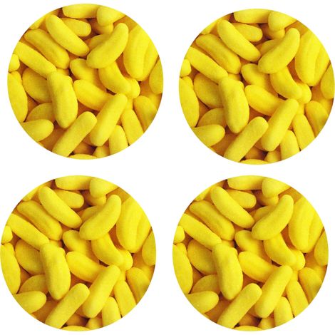 Set de 4 sous de verres Bananes by Cbkreation