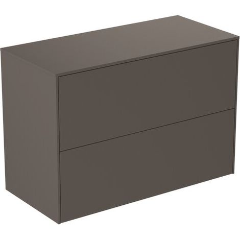 IDEAL STANDARD T4328Y2 Meuble bas WT Conca, 2 tiroirs (1/2)