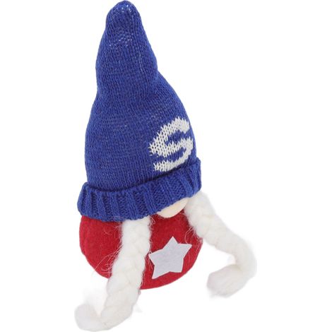 Décorations de gnomes patriotiques pour le 4 juillet, ornements de fête de l'indépendance, alphabet tricoté, poupée sans visage, accessoires cadeaux de vacances (1/5)