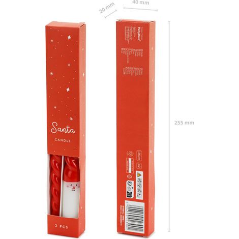 Bougies Père Noël 25 cm, décoration de Noël élégante, apportez de la magie (1/5)