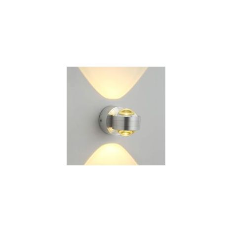 GHB 6W LED-Wandleuchte, warmweiß, Halbkugel [Energieklasse A+] - Crezuo