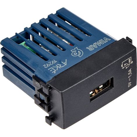 VIMAR 19292 - Unità alimentazione USB 5V1,5A 1M grigio (Arkè) (1/3)