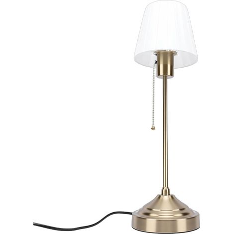 Lampe de Table Rétro Chevet Plissée en Aluminium Style Vintage (1/4)