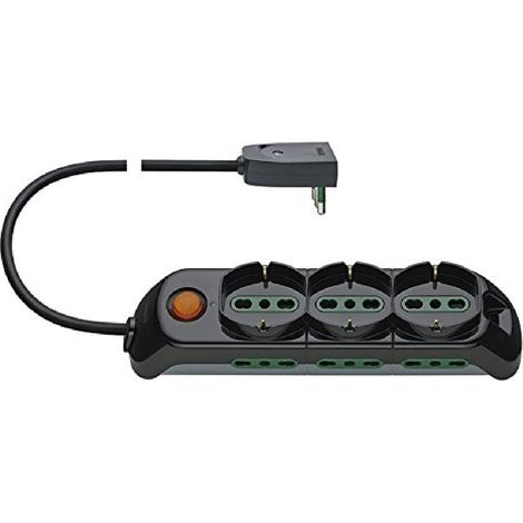 Vimar FP00531.X Presa Multipla con Interruttore Luminoso, 3 Prese universali, 6 Biprese Sicury, Cavo 5 m