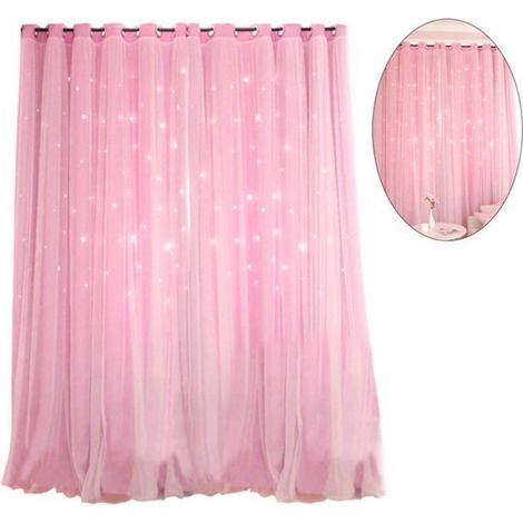 Rideau - XVX - Occultant - Rose - 100 x 200 cm - Intérieur enfant (1/2)