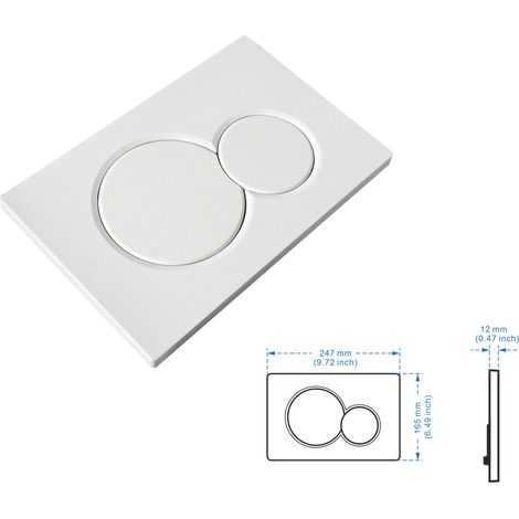 Toilet-Trigger-Management für Sigma 01 Doppelspülung, Weiß