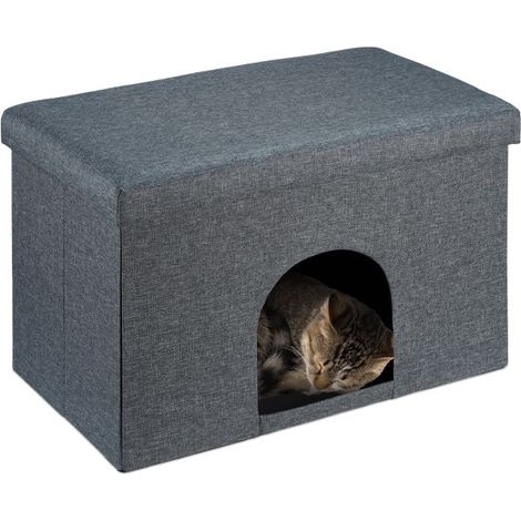 Pelle di gatto con cuscino del sedile in grigio (1/5)