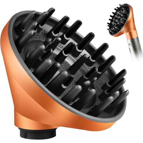 1 Diffuseur, Compatible Dyson Airwrap HS01 HS05, Accessoire Séchage Boucles, Or (1/5)