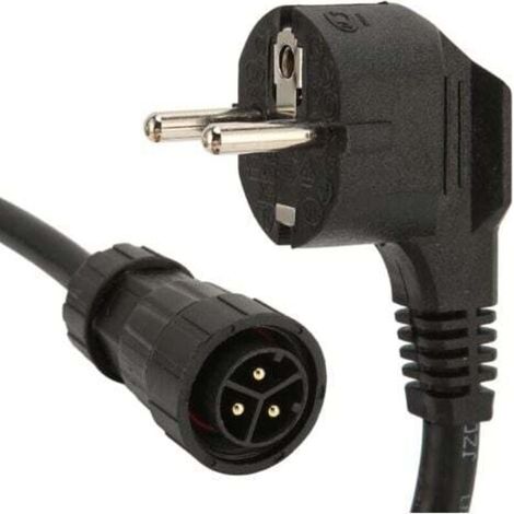 Gugxiom Cable Solaire EU 220V AC, Câble Solaire 3 X 1,5 Mm², Câble Photovoltaïque de 3 M pour Micro-onduleur WVC 600 700 1200 1400 1600, Utilisé dans Les Onduleurs pour Centrales électriques de Balcon