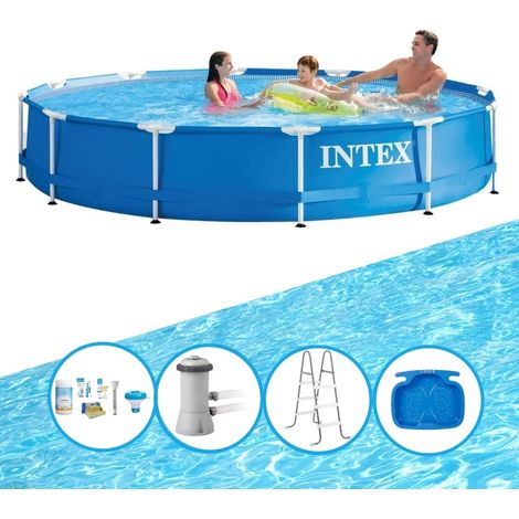 Intex Piscine Tubulaire Ronde - 366x76 cm - 5-pièces S22471 (1/5)