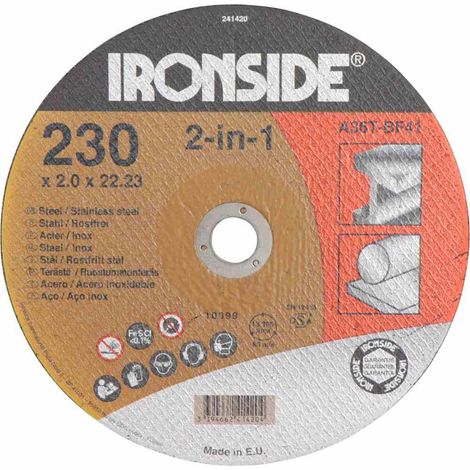 Trennscheibe 230 x 2,0 x 22 mm für Stahl + Inox