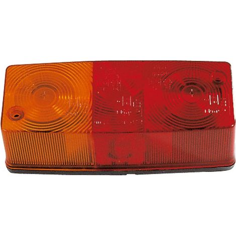 Feu 3 fonctions gauche/droit 12V – Clignotant, stop, veilleuse – Raccordement cosses plates 6,35 mm – Dimensions 158 x 63 x 50 mm – CEA