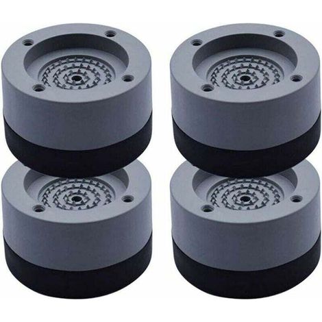4Pcs Patins Anti Vibration Tampon Anti-vibration Lave Linge Universel Pieds Stabilisateur Piédestal pour Lave-Linge Réfrigérateur (1/4)