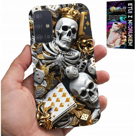 Custodia per Samsung Galaxy A51 - dadi da poker re come modelli per uomo (1/5)