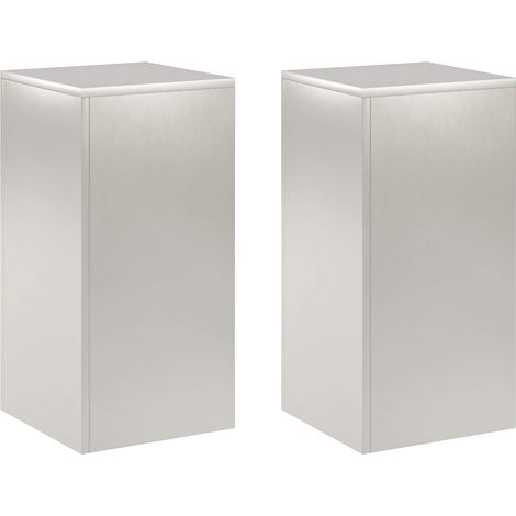 Pflanzenständer 2 pcs Silber 30 x 30 x 60 cm Stahl vidaXL