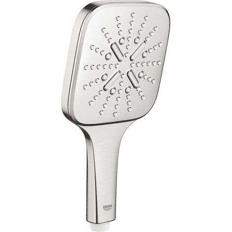 Grohe Rainshower SmartActive Cube - Brausearmatur 130, 6,8 L/Min, 3 Strahlarten, supersteel 26582DC0 (1/4)