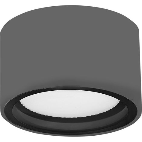 Merano Davenport Spot Monté En Surface Gris Foncé Aluminium Verre Gx53 7W 423Lm 3000K IP54