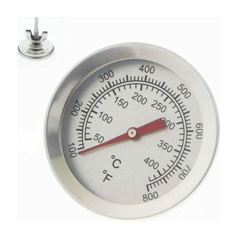 Thermomètre à barbecue en acier inoxydable, thermomètres pour barbecue, fours à pizza (1/4)