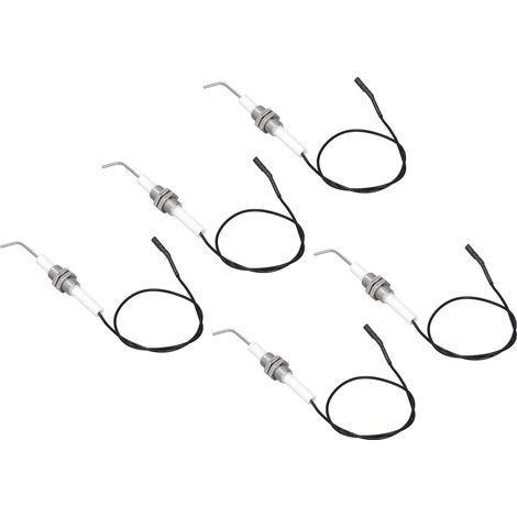 5 pièces Électrode d'allumage M10 en céramique pour four et allumeur piézo-électrique à bouton-poussoir (1/5)