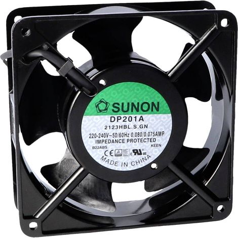 Sunon DP201A-2123HBL.S.GN Ventilateur axial 230 V/AC 144.38 m³/h (L x l x H) 38 x 120 x 120 mm