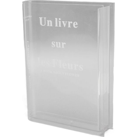 Vase livre transparent en acrylique, style artistique et culturel, vase décoratif pour compositions florales, décoration intérieure, lettres blanches