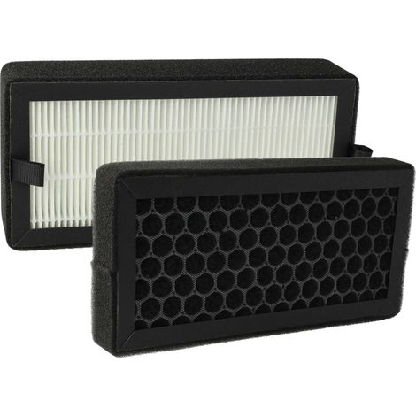 vhbw 2-teiliges Filter-Set Ersatz für Klarstein 10031190 für Luftreiniger - Aktivkohlefilter, HEPA-Filter (1/5)