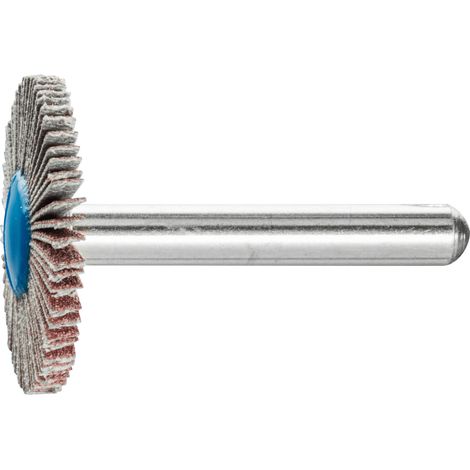 PFERD TOOLS Korund Fächerschleifer F Ø 30x3 mm Schaft-Ø 6 mm A120 für Feinschliff und Finish 10 Stk