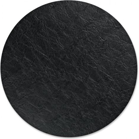 Dekoratives Tischset, Kunstleder, 38 cm, schwarz Kalea / Kela
