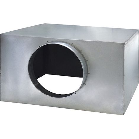Plénum acier galva à raccordement latéral 1xD250mm ht330mm pour grille porte-filtre AFC 595595 (USP) NATHER 990967