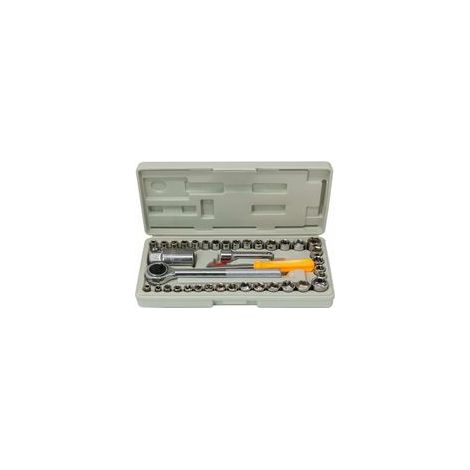 Jeu de douilles 39 pièces SAE/métriques, 1/4" et 3/8" – (1/5)