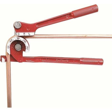 SHINING HOUSE 180 Degrés Cintreuse de Tuyauterie Manuelle 1/4"5/16" 3/8" Cintreuse de Tuyaux Professionnelle pour Tubes en cuivre, aluminium, Acier et Laiton(Métrique) (1/4)