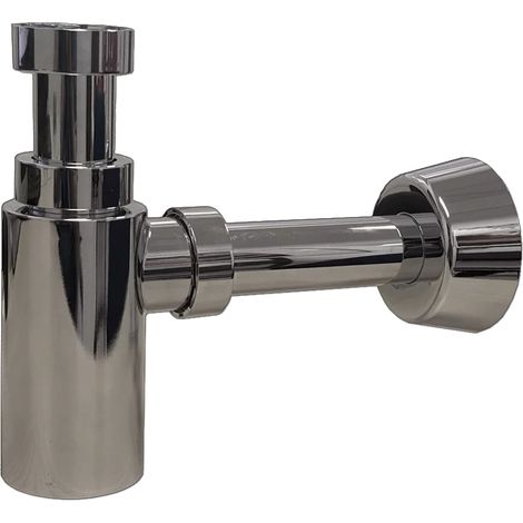 Siphon en plastique chrome rond 1 1/4-32 T-310R