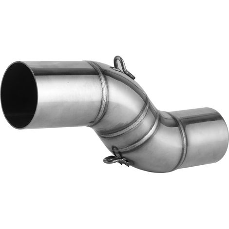 Tuyau intermédiaire d'échappement moto en tube d'acier inoxydable, compatible Benelli TRK 502X 2018-2020, raccord de liaison résistant. (1/5)