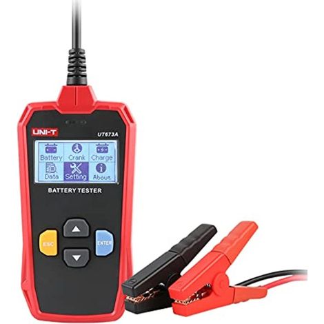 TrAdE Shop Traesio - Tester Per Batterie Ut673a Auto Analizzatore Carica Tensione Batteria 12v 24v Scansione - (1/5)
