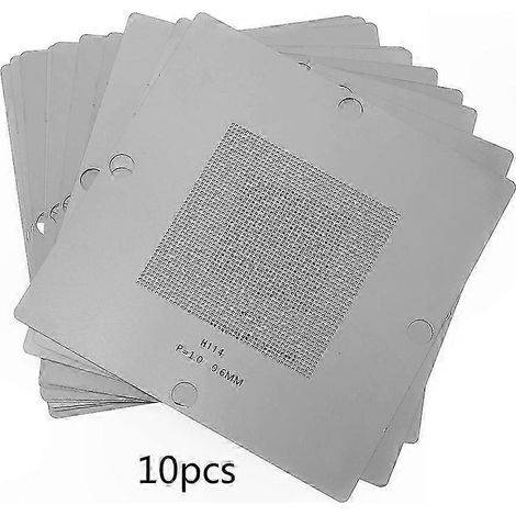 Kit de 27 pièces de gabarits BGA universels pour reballage direct, pochoirs de soudure thermique, stencils de reprise sans chauffe préalable. (1/4)