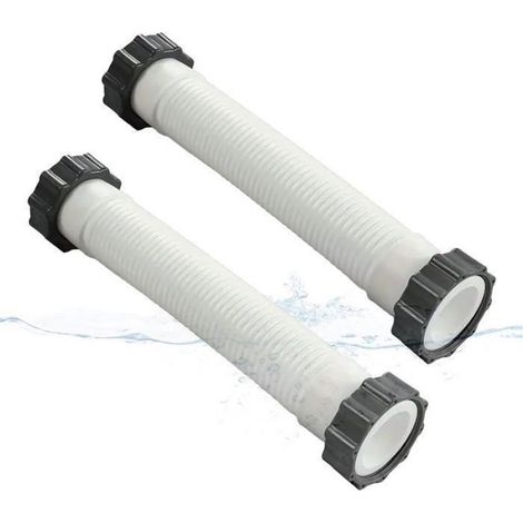Tuyau de pompe de piscine hors sol de 40 cm (16 po) – Tuyau de remplacement de 3,8 cm (1,5 po) de diamètre (2) (1/5)