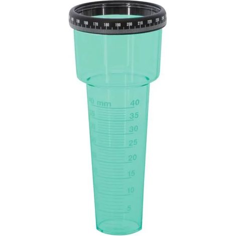 Pluviómetro kerbl rain gauge escala 1 mm l m² anillo ajustable