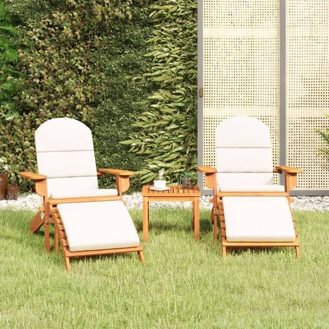 Set Salotto da Giardino Adirondack 3pz Legno Massello di Acacia vidaXL (1/5)