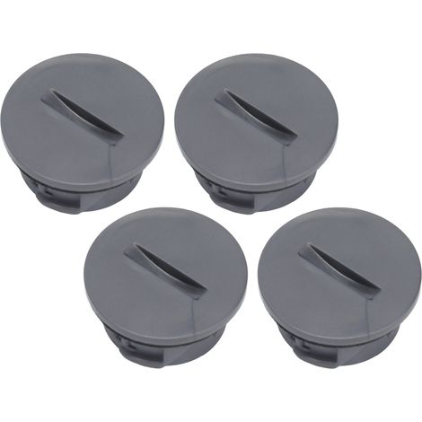 Ortviai Capuchon d'extrémité pour balai rotatif de aspirateur Dyson V6/DC35/DC44/DC59/DC62/SV03 – 4 pièces en ABS noir (1/4)