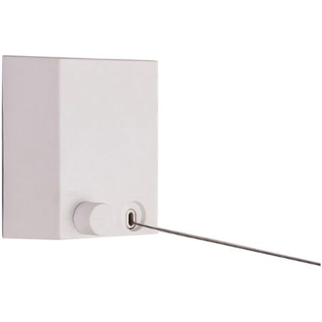 Línea de lavado retractable para almacenamiento y secado de ropa, portátil, sin perforación (blanco, 4,2 m). (1/5)