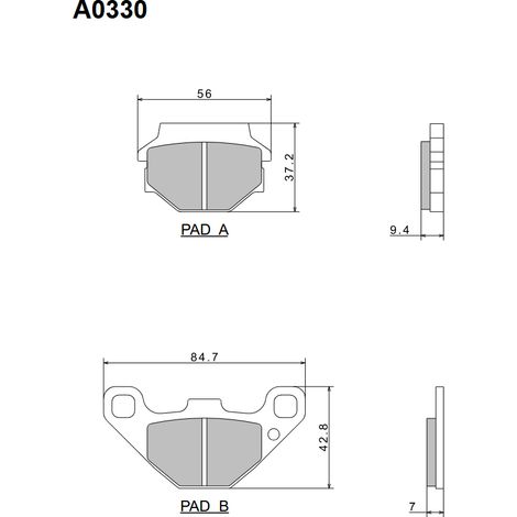 Pastillas de freno semimetálicas premium NISSIN KH67 2024/10 (ECE R90) (fabricadas en Japón) (2P-236NS) (1/5)