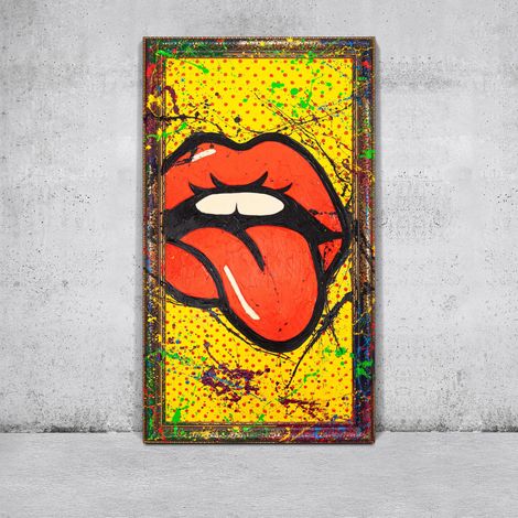 Gemälde WOW Rahmen Gold 140x70 cm (1/5)