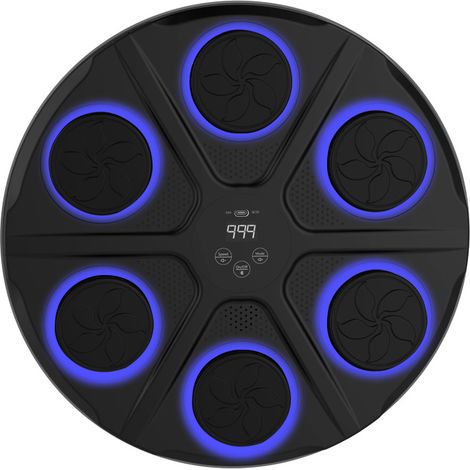Music Boxing Machine Adulte - 12 Modes de 12 Vitesse Cible Boxe Mural Musique avec Gants de Boxe - Comptage Intelligent et Bluetooth Musicboxing pour Entraînement à la Maison (1/5)
