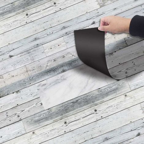 DIY Carrelage Autocollant de PVC Autocollant, Couleur de Modèle de Carreaux de sol de style de Motif Imperméable pour Cuisine étage salle de bains salon, 20 300CM (1/4)